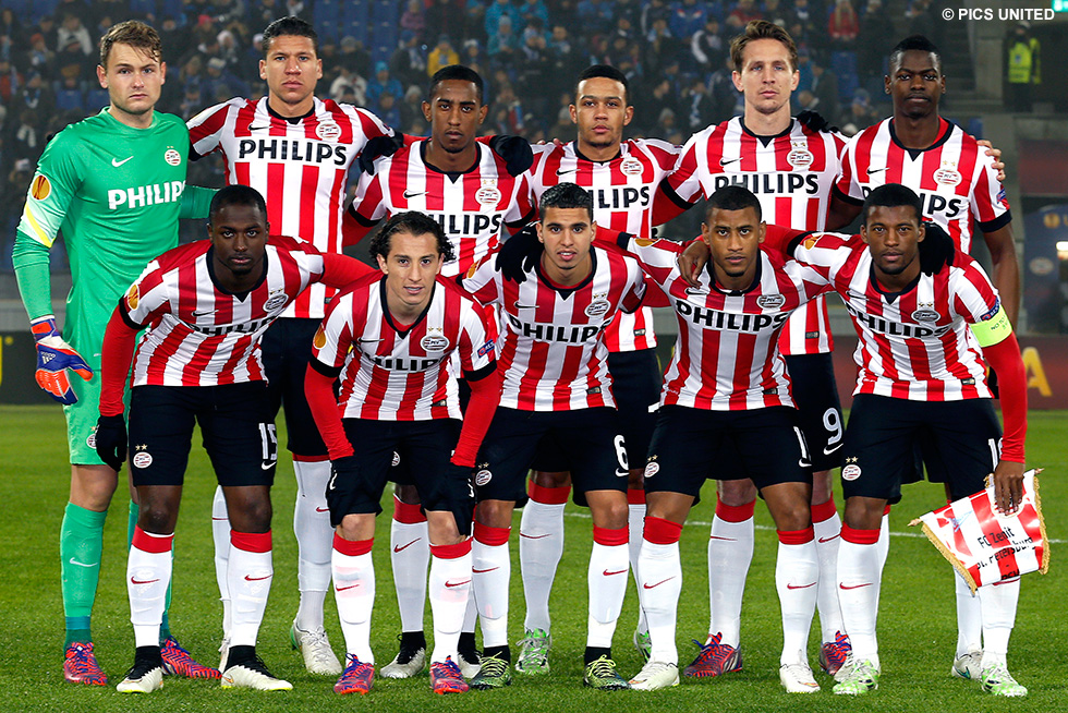 Met deze elf begon PSV aan het uitduel met FC Zenit | © Pics United
