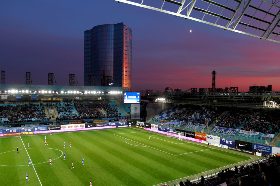 An areal photo of the Arena Khimki, taken when Dinamo Moscow hosted PSV last season | © Pics United