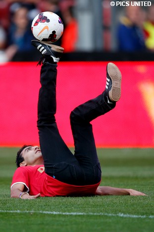 Optredens voorafgaand aan de wedstrijd.