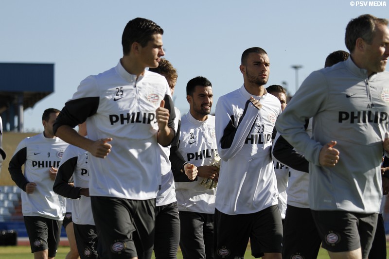 Ochtendtraining PSV-selectie in 30 beelden