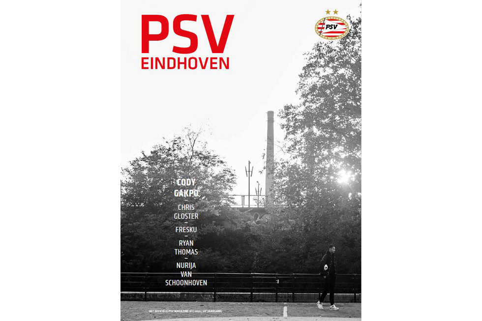 Zo ziet de cover van het nieuwe PSV Magazine eruit