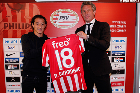 Guardado gaat bij PSV met rugnummer 18 spelen.