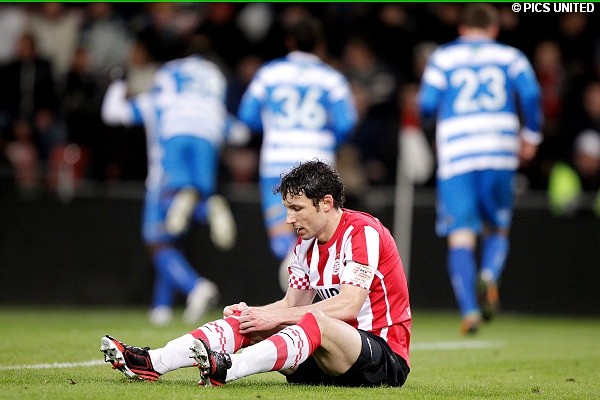 De wedstrijd tegen PEC Zwolle ging verloren met 1-2.