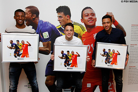 Het eindresultaat van de WK-wand mag er wezen.