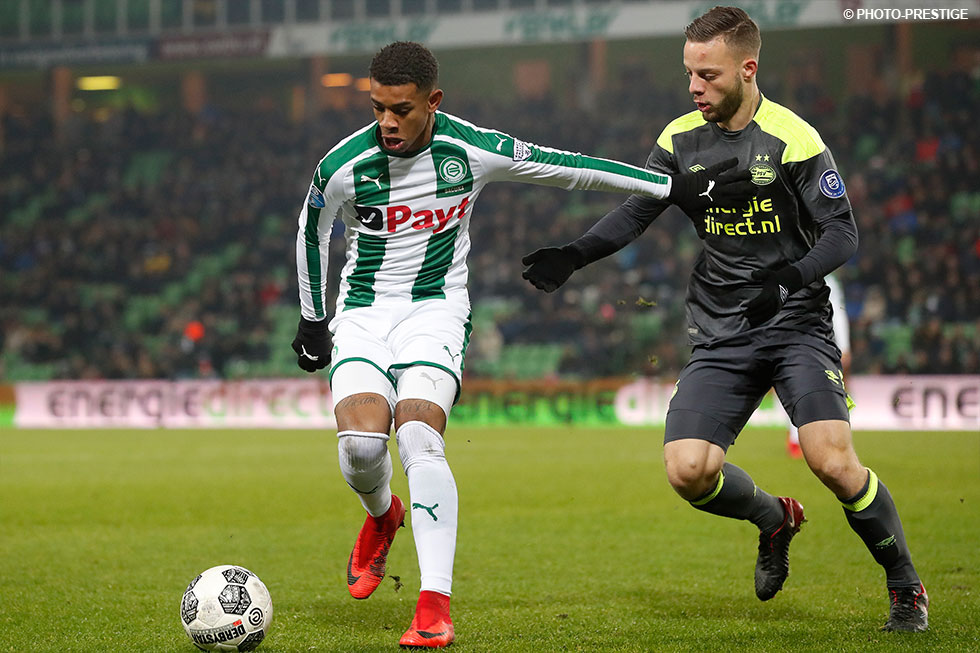 Luuk de Jong was eerder dit seizoen op dreef tegen ADO Den Haag