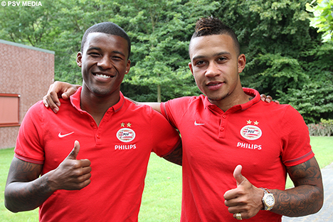 Georginio Wijnaldum en Memphis Depay reizen mee naar St. P&ouml;lten.