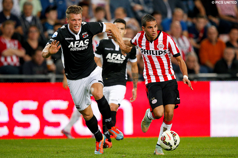Adam Maher is één van de twee PSV'ers in de selectie met een verleden bij AZ | © Pics United