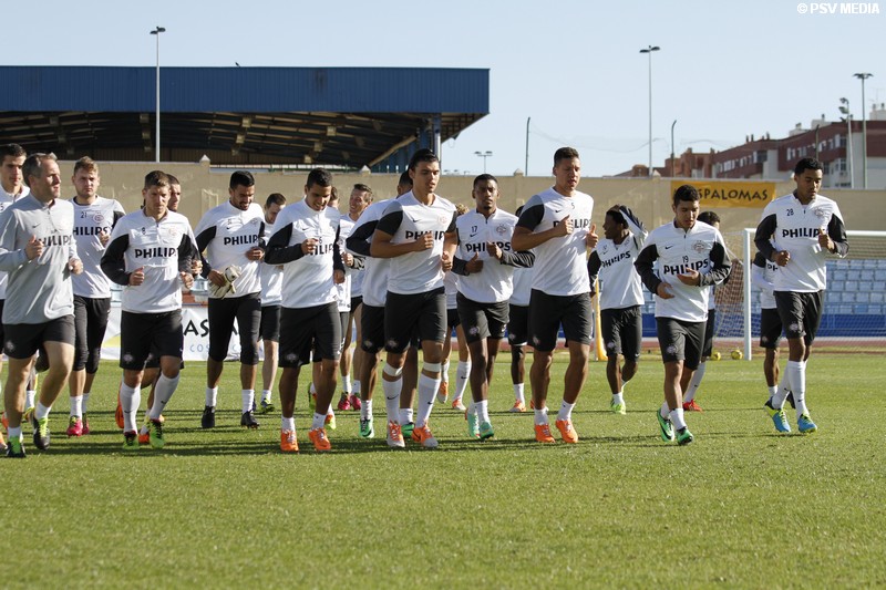Ochtendtraining PSV-selectie in 30 beelden