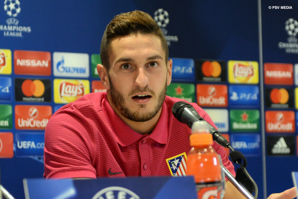 Koke blikte net als Simeone vooruit op het duel