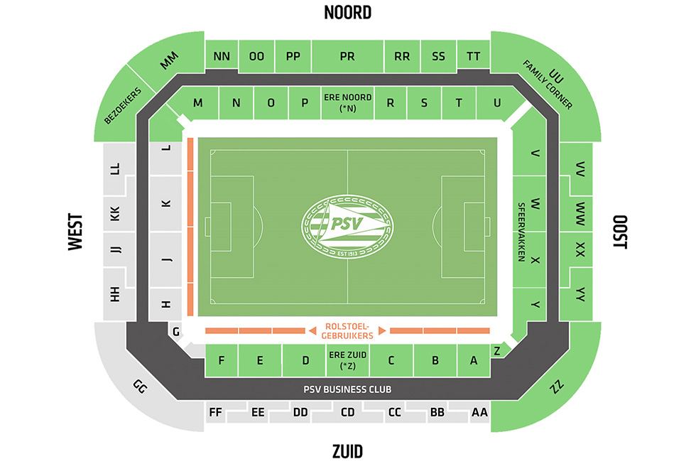 Op de groengekleurde vakken mag de verwarming, indien nodig, weer branden