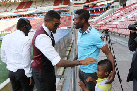 Addo had een warm weerzien met landgenoot Kevin-Prince Boateng.
