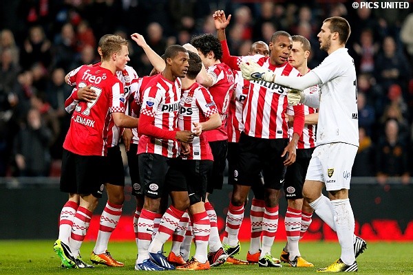 PSV won de wedstrijd met 2-0 van VVV-Venlo.