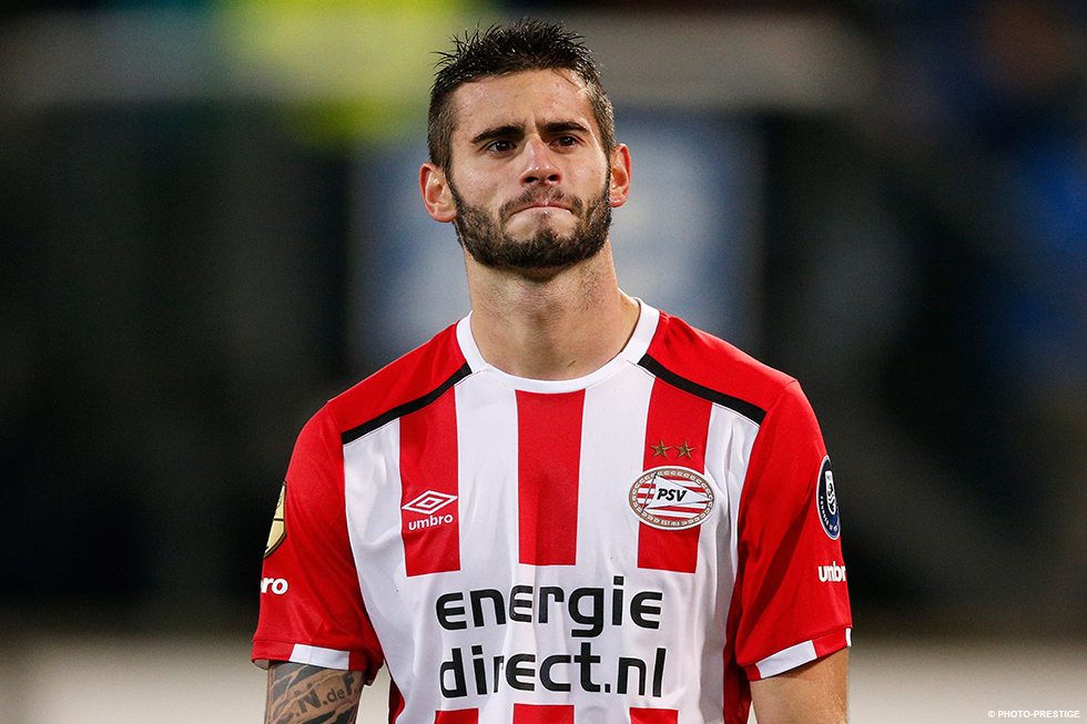 Gastón Pereiro was vorig seizoen betrokken bij het enige PSV-doelpunt in Friesland