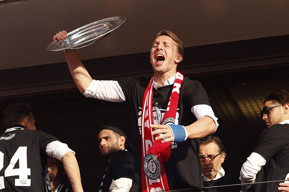 Driemaal werd De Jong kampioen met PSV: in 2015, 2016 en 2018