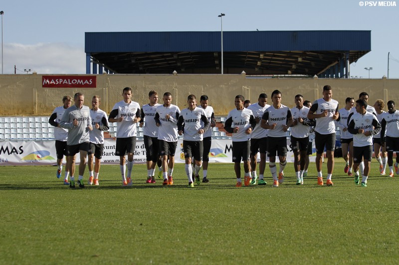 Ochtendtraining PSV-selectie in 30 beelden
