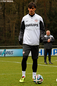 Ruiz tijdens zijn eerste training.