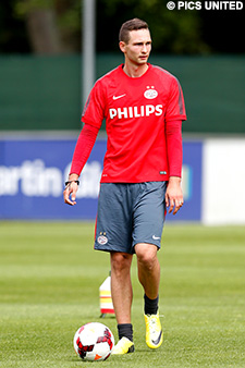 Matavz tijdens de eerste training.