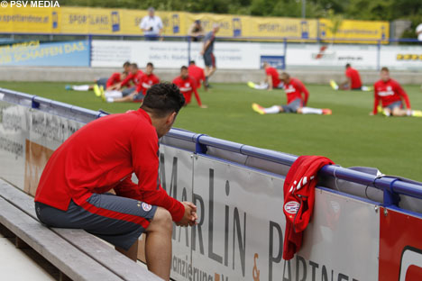 Bram van Vlerken, die na zijn ongelukkige val nog steeds rust heeft.