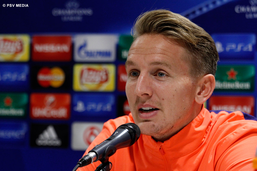 Luuk de Jong kijk met veel plezier uit naar de ontmoeting met Memphis Depay | &copy; PSV Media