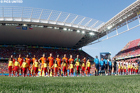 De basis elf van Oranje voor het duel met Chili.