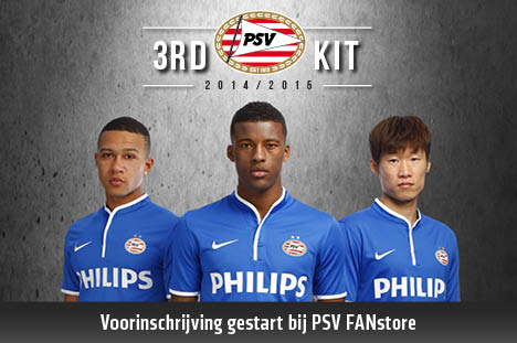 PSV presenteert 3RD Kit voor seizoen &rsquo;14-15&rsquo;