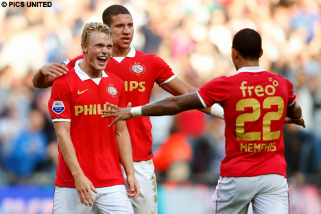 Eeder dit seizoen won PSV in Eindhoven met 4-0 van Ajax.