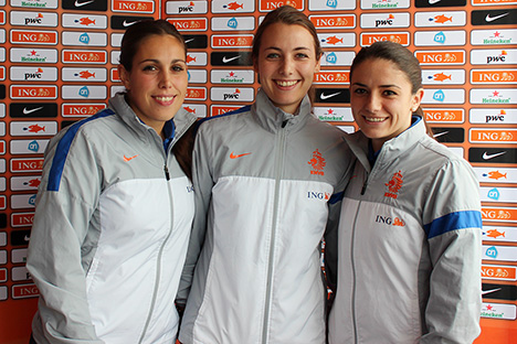 Angela Christ, Maran van Erp en Dani&euml;lle van de Donk.