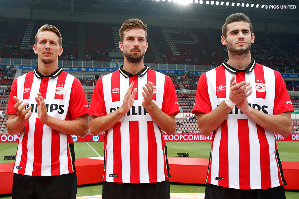 Van links naar rechts: Luuk de Jong, Davy Pröpper en Gastón Pereiro | © Pics United