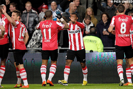 Doelpuntenmaker is Georginio Wijnaldum, na een prachtige aanval.