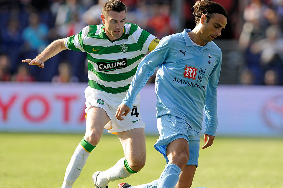 Eén van Nicks idolen: Dimitar Berbatov in het shirt van Tottenham Hotspur