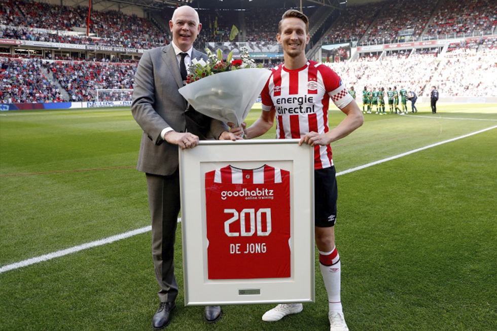 Luuk de Jong speelde in vijf seizoenen meer dan 200 wedstrijden voor PSV. Een unicum in het huidige voetballandschap