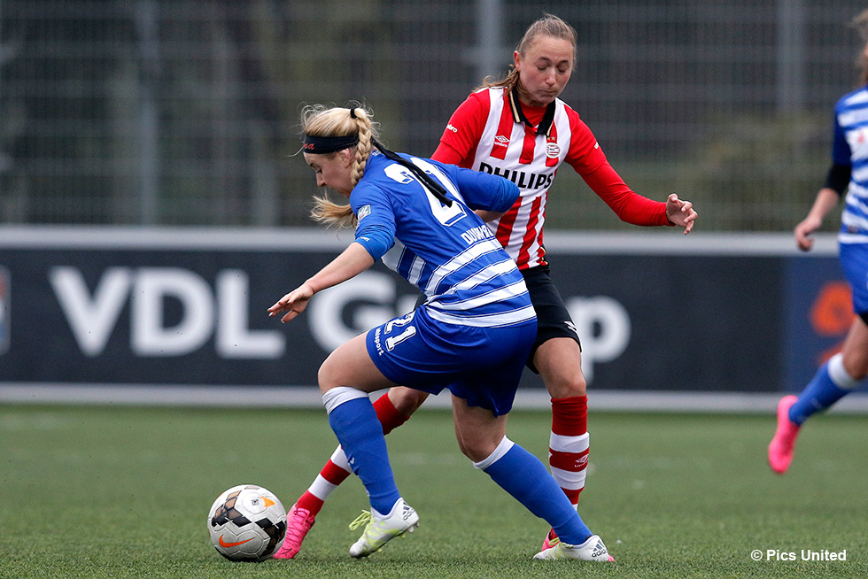 Nadia Coolen is een van de meest doeltreffende speelsters van PSV Vrouwen