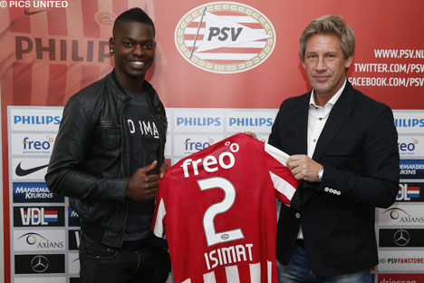 Nicolas Isimat en technnisch manager Marcel Brands.