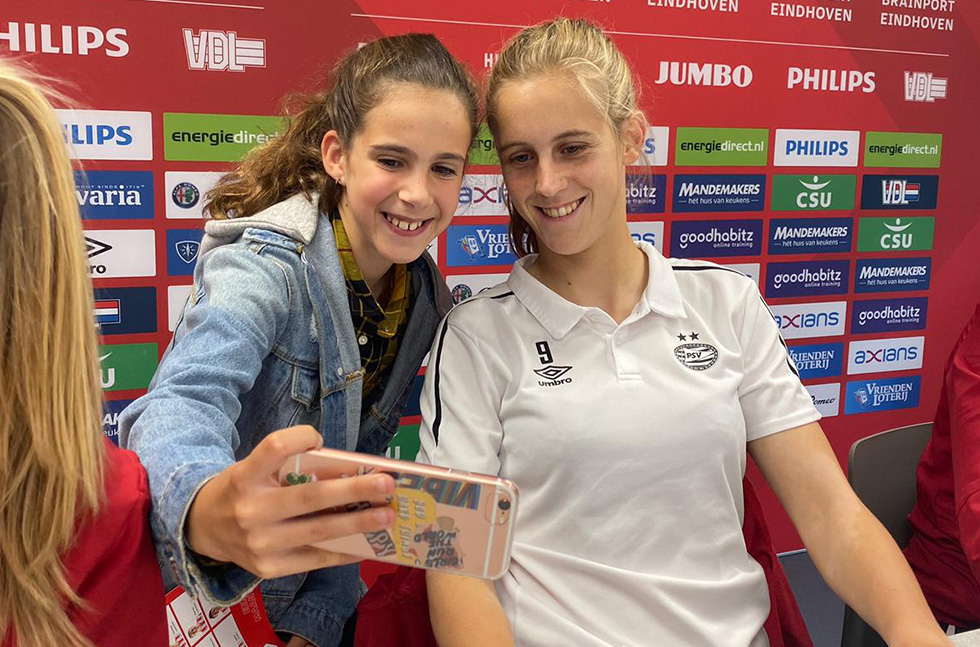 Een selfie mag natuurlijk niet ontbreken