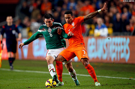 Memphis Depay kon zijn stempel niet op de wedstrijd drukken.