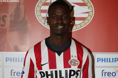 Nicolas Isimat, maandagavond in het Philips Stadion.