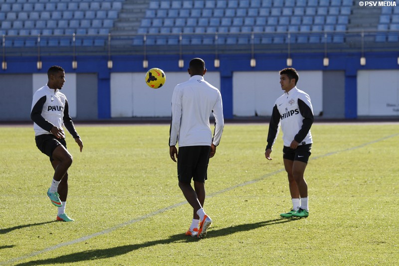 Ochtendtraining PSV-selectie in 30 beelden