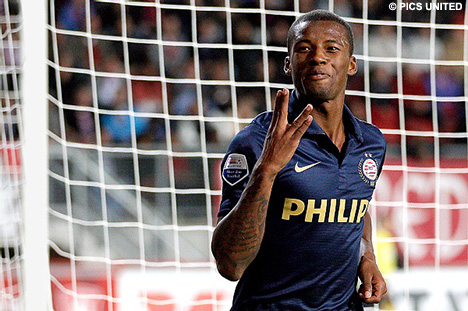 Wijnaldum is met vier treffers nog altijd topscorer bij PSV.