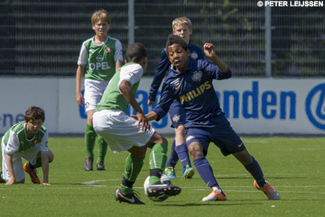 De wedstrijd tegen Feyenoord D1 ging met 2-1 verloren.