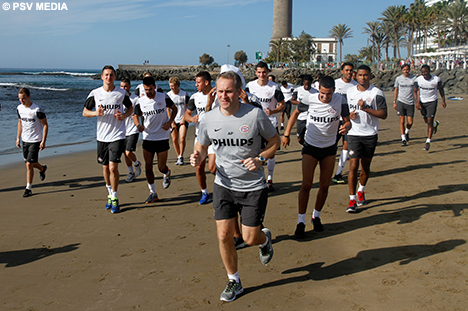 Langs de zee werd een flinke afstand agelegd.