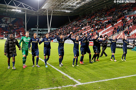 Vorig seizoen won PSV met ruime cijfers in Utrecht.