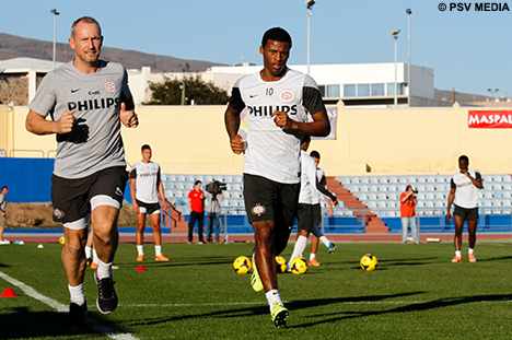 Georginio Wijnaldum stond vandaag voor het eerst weer op het veld.