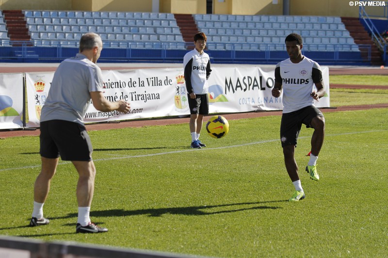 Ochtendtraining PSV-selectie in 30 beelden