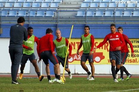 Een positiespel als onderdeel van deze training.