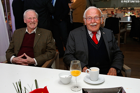 PSV-helden van weleer: Cees Heerschop en Fons van Wissen.