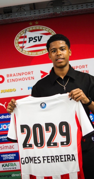 Profcontract | Damian Gomes Ferreira tekent voor drie seizoenen bij PSV