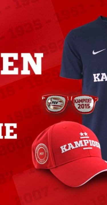 Kampioensartikelen PSV nu verkrijgbaar