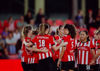 UWEC | PSV Vrouwen wint eerste wedstrijd van Fortuna Hjørring 