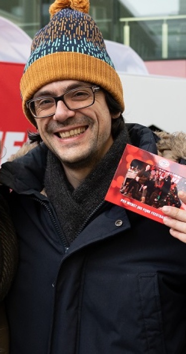 PSV FANplein in kerstsferen