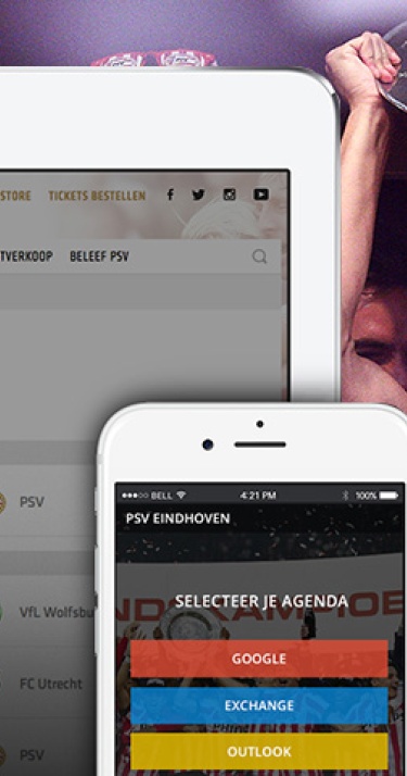 Wedstrijdprogramma in je digitale agenda
